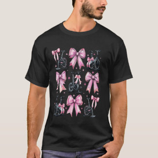 Coquette Bow Spin Class Spinning Indoor Cycling Gi T-Shirt