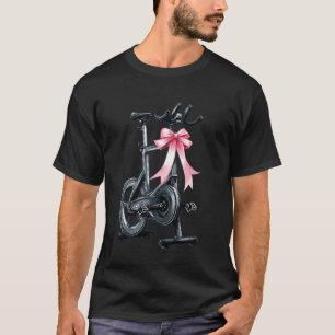 Coquette Bow Spin Class Spinning Indoor Cycling Gi T-Shirt