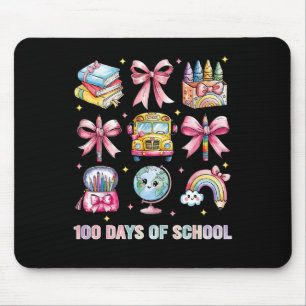 Coquette Bow Student Teacher 100 Days Of School 8  Mouse Mat