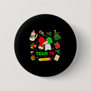Coquette Bow Team Tk Christmas Transitional Kinder 6 Cm Round Badge