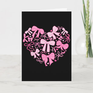 Coquette Bow Valentine Heart, Valentine's Day, Val Card