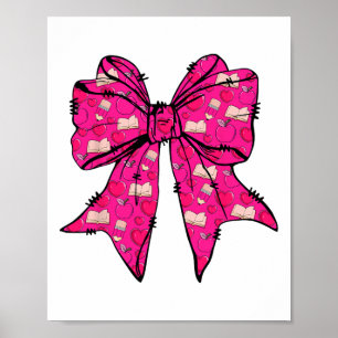 Coquette Bow Valentine’s Day Pencil Notebook Teach Poster