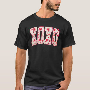 Coquette Bow XOXO Hugs Kisses Happy Valentine s Da T-Shirt