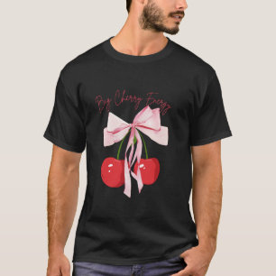 Coquette Bows with cherries Big Cherry Energy Cute T-Shirt