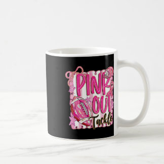 Coquette Breast Cancer Awareness Football Pink Out Coffee Mug