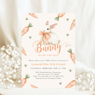 Coquette Bunny Gender Neutral Baby Shower Invitation