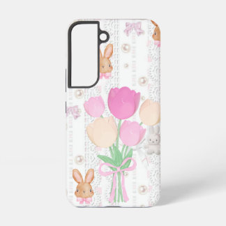 Coquette Bunny Phone Case – White & Floral