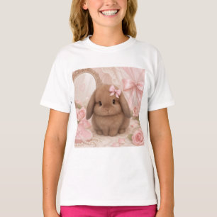 coquette bunny pink bow t shirt