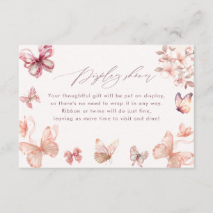 Coquette Butterfly    Butterflies Display Shower Enclosure Card