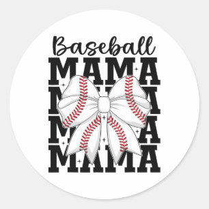 Coquette Bysebyll Bow Bysebyll Mum Mothers Day Bys Classic Round Sticker
