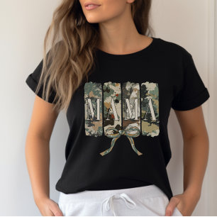 Coquette Camouflage Mum Mother's Day T-Shirt