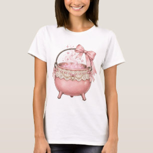 Coquette Cauldron with Pink Bow T-Shirt