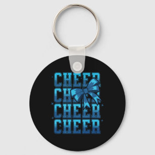 Coquette Cheer Bow Cheerleading Team Spirit Sport Key Ring