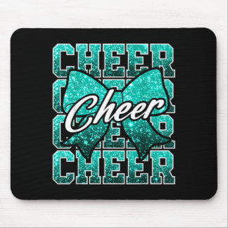 Coquette Cheer Bow Girl Women Cheerleader Game Day Mouse Mat