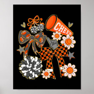 Coquette Cheer Bow Sport Cheerleader Cheerleading Poster