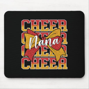 Coquette Cheer Nana Bow Cheerleader Cheerleading R Mouse Mat