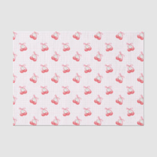 Coquette Cherries Bow Pattern  Tissue Paper
