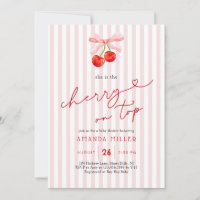 Coquette Cherry on Top Baby Girl Shower