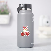 Coquette Cherry Pink Sticker, Girly Sticker