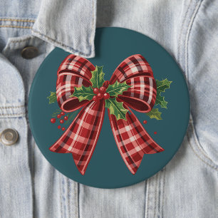 Coquette Christmas Bow Squad Gift Cute Winter 6 Cm Round Badge