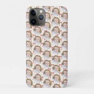 Coquette Christmas Floral Modern Family photo iPhone 11 Pro Case