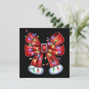 Coquette Christmas Merry Squad Matching Family Holiday Card