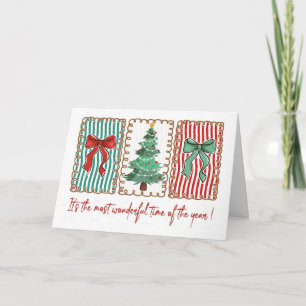 Coquette Christmas Most Wonderful Time Of The Year Card