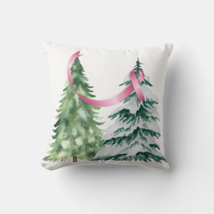 Coquette Christmas Tree, Breast Cancer Awareness Cushion
