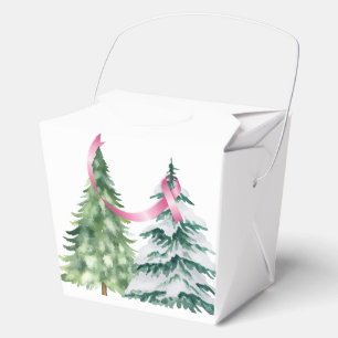Coquette Christmas Tree, Breast Cancer Awareness Favour Box