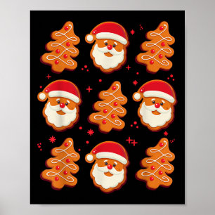 Coquette Christmas Tree Cake Santa Claus Nk Christ Poster