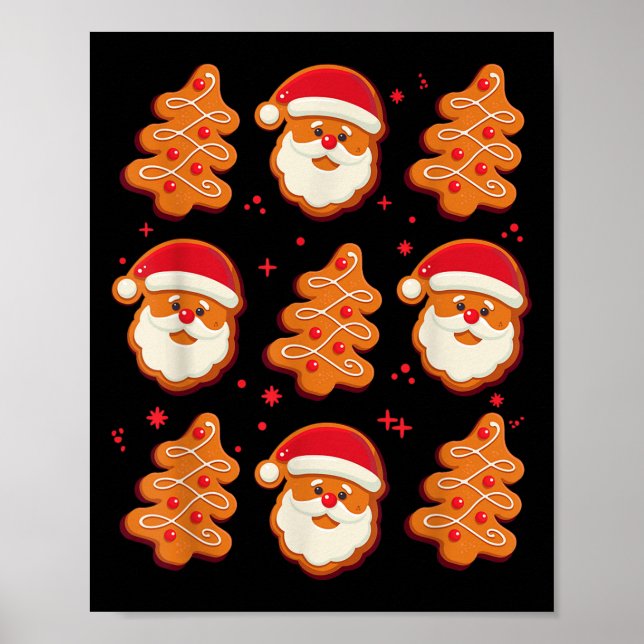 Coquette Christmas Tree Cake Santa Claus Nk Christ Poster (Front)