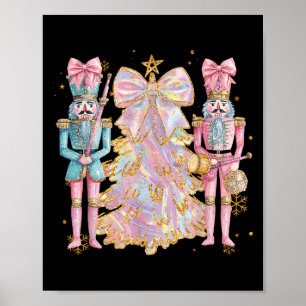 Coquette Christmas Tree Nk Nutcrackers Women Kids Poster