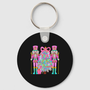 Coquette Christmas Tree Nk Nutcrackers Xmas Women  Key Ring