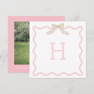 Coquette Christmas Wavy  Photo Christmas Card