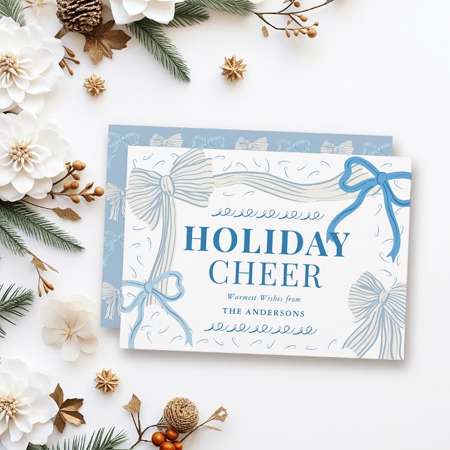 Coquette-core Pale Blue Bows Christmas Holiday (Creator Uploaded)