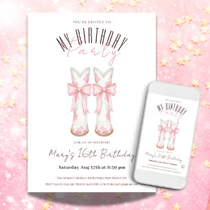 Coquette Cowgirl Birthday Party Invitation