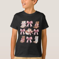 Coquette Cowgirl Boots With Pink Bows Aesthetic Y2
