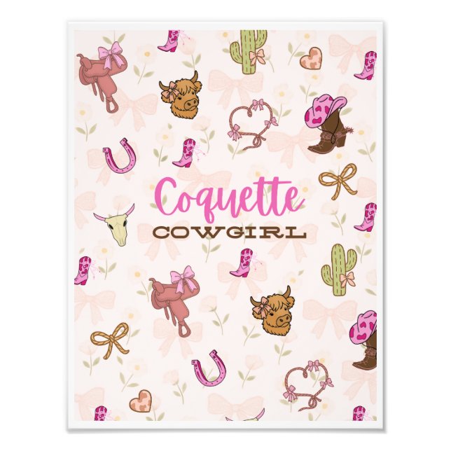 Coquette Cowgirl Print (Front)