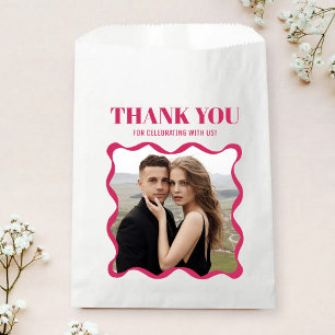 Coquette Curvy Ribbon Retro Wedding Favour Bags