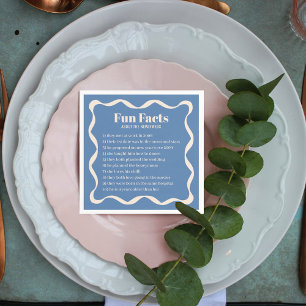 Coquette Curvy Ribbon Retro Wedding Napkin