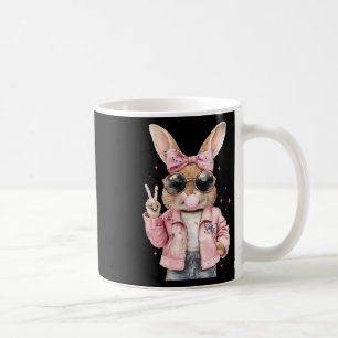 Coquette Cute Rabbit Bunny Blowing Bubble Funny Ea Coffee Mug