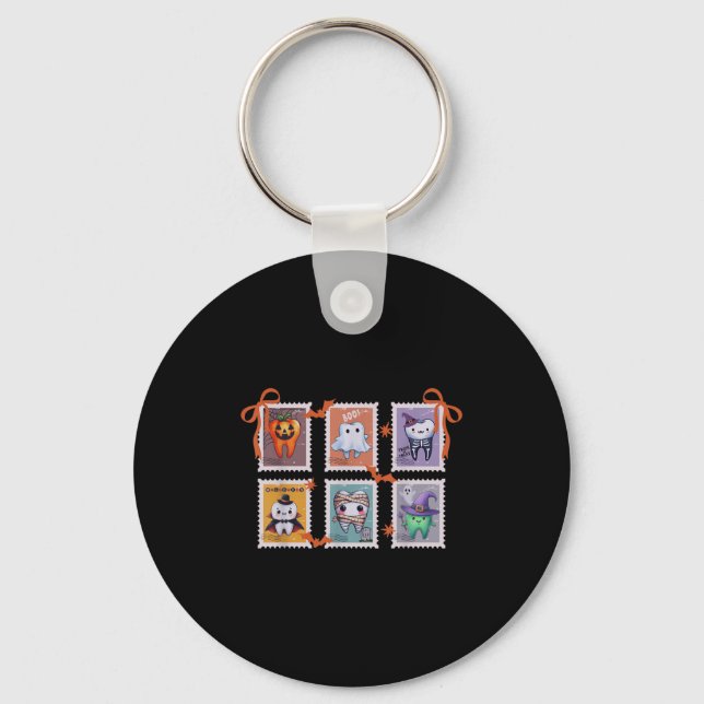 Coquette Dental Squad Dentist Teeth Halloween Cost Key Ring (Front)