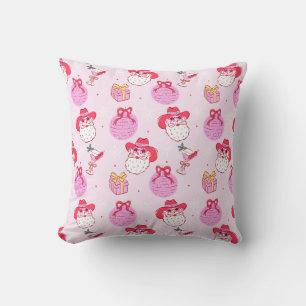 Coquette Disco Cowboy Santa Cushion