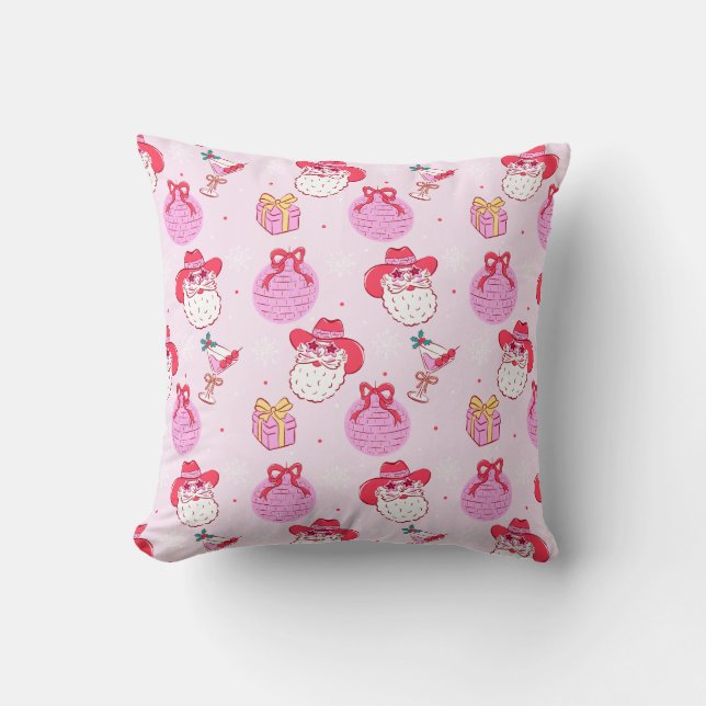 Coquette Disco Cowboy Santa Cushion (Front)