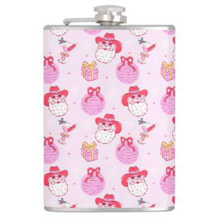 Coquette Disco Cowboy Santa Hip Flask