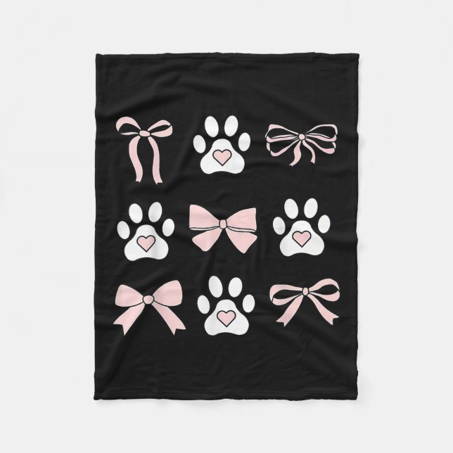 Coquette Dog Balletcore Pet Lover Veterinarian Vet Fleece Blanket (Front)