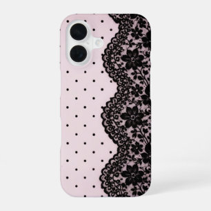 Coquette Doll Polka Lace iPhone 16 Case