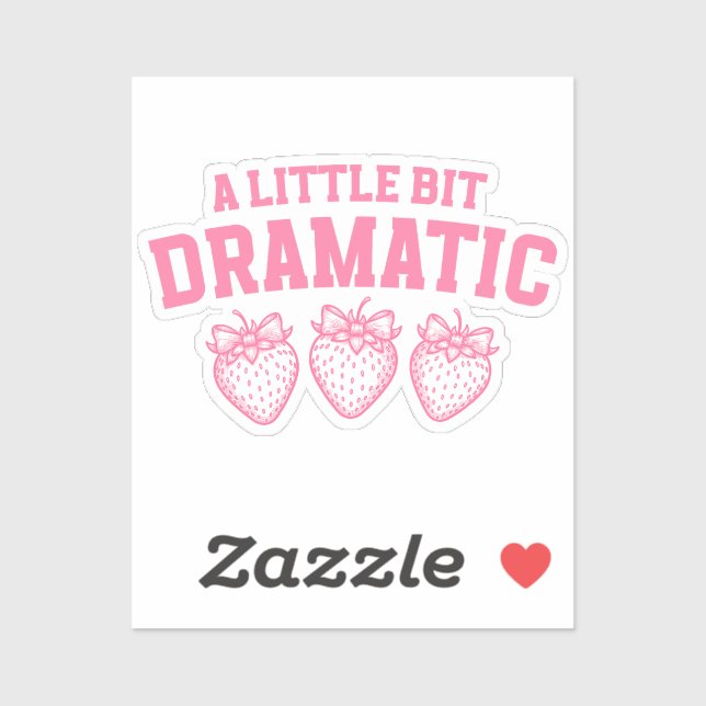 Coquette Dramatic Sticker for Girly Girls (Sheet)