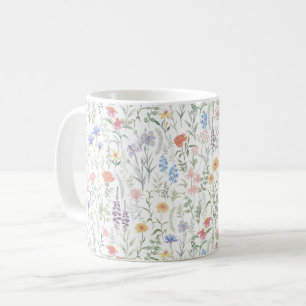 Coquette Feminine Wildflower Meadow Coffee Mug