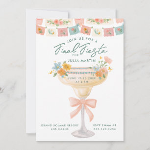 Coquette Final Fiesta Bachelorette Invitation